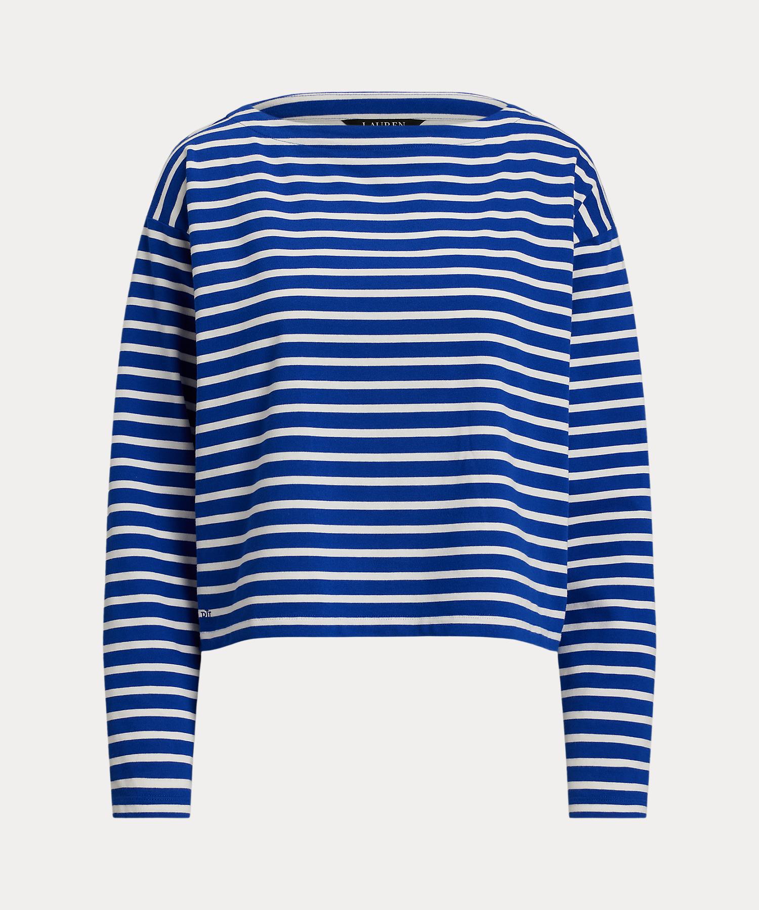 【Ralph Lauren】タイフロント ジャージー ボートネック ドレス ツイストフロント ジャージー ドレス