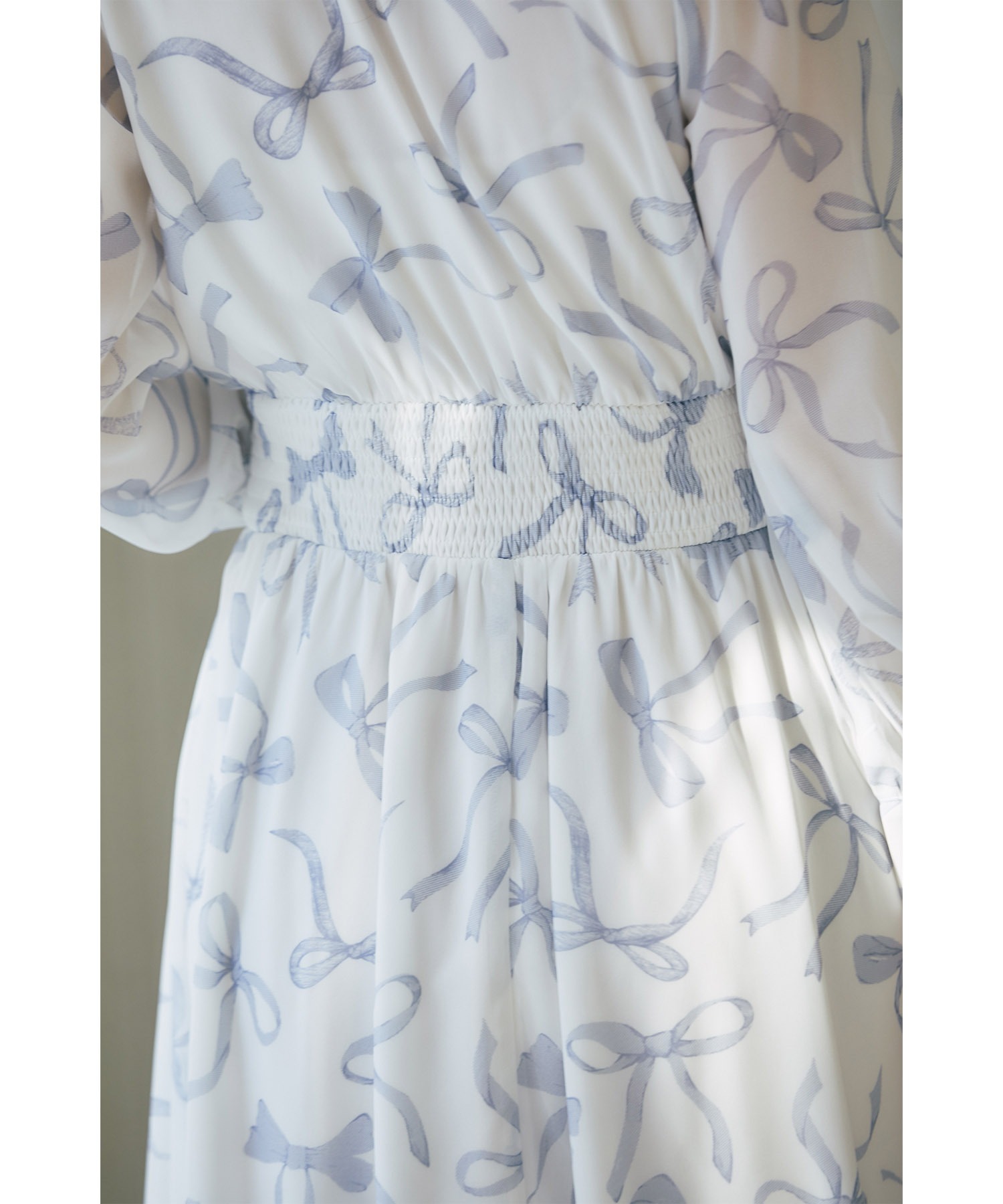 トッコクローゼット tocco closet リボンプリントウエスト