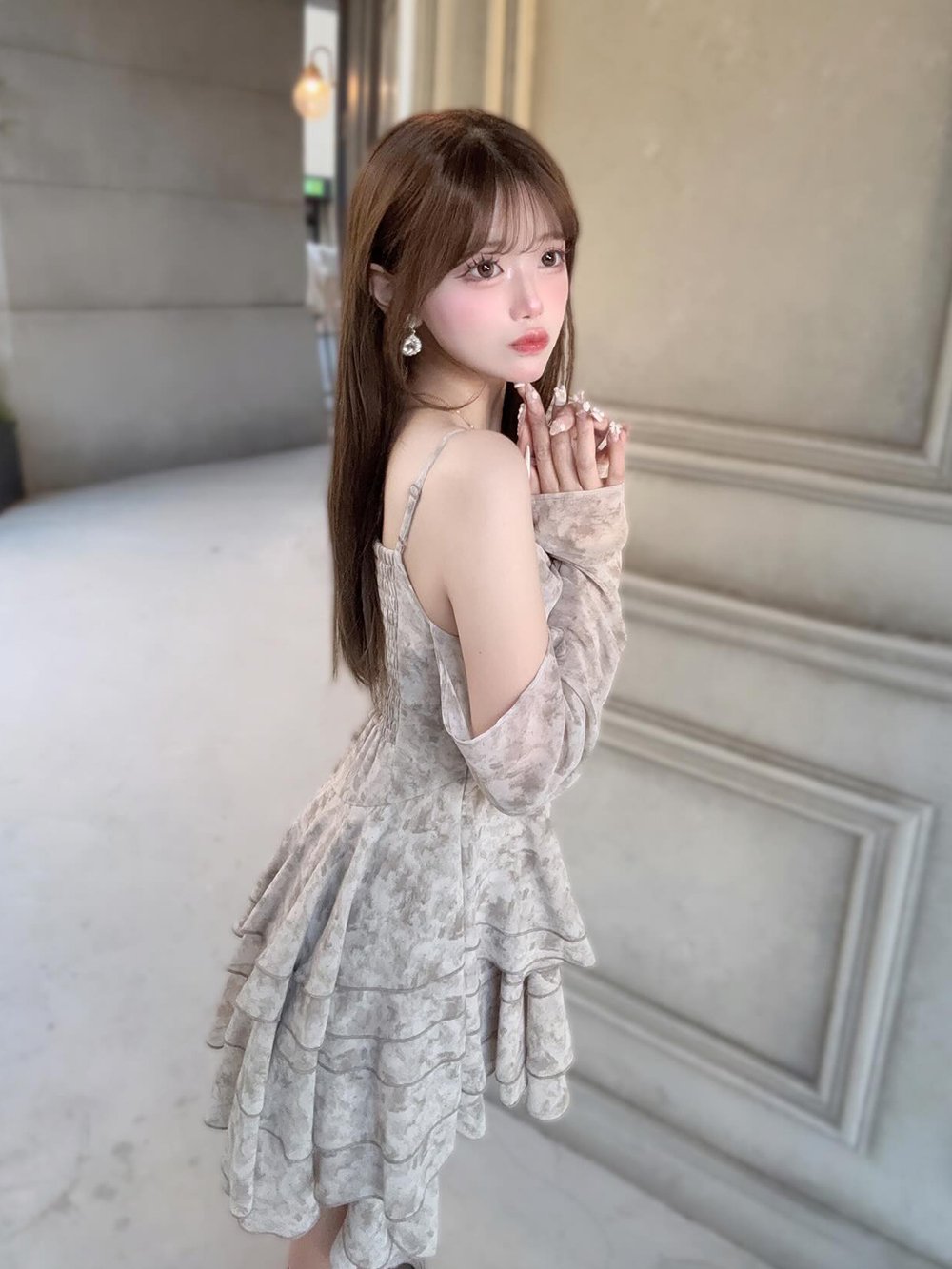 ダーリッチ Darich イレヘムタイダイフリルミニワンピース ダーリッチ Darich イレヘムタイダイフリルミニワンピース