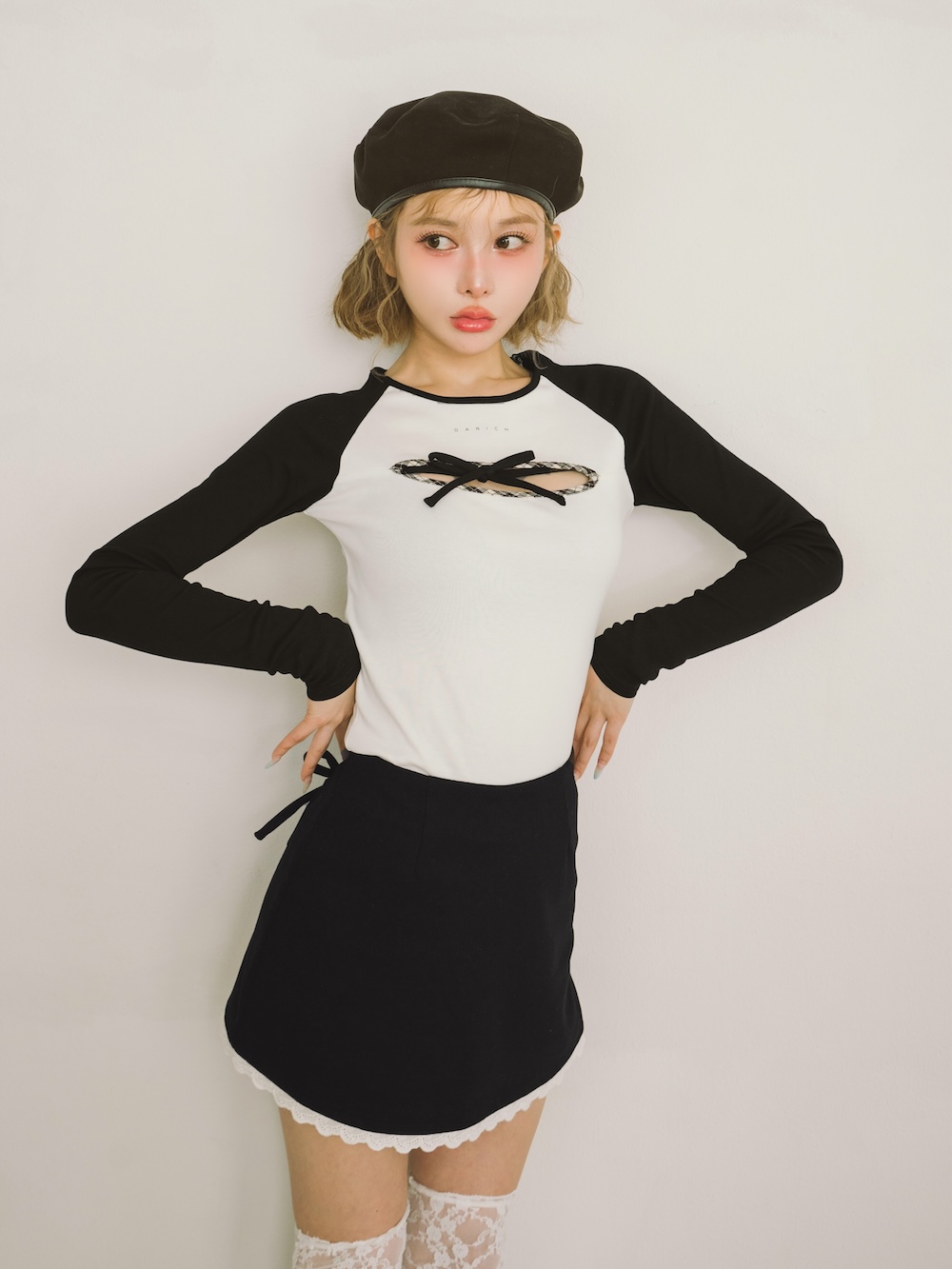 ダーリッチ Darich オープンリボンTシャツ(507969565) | Darich