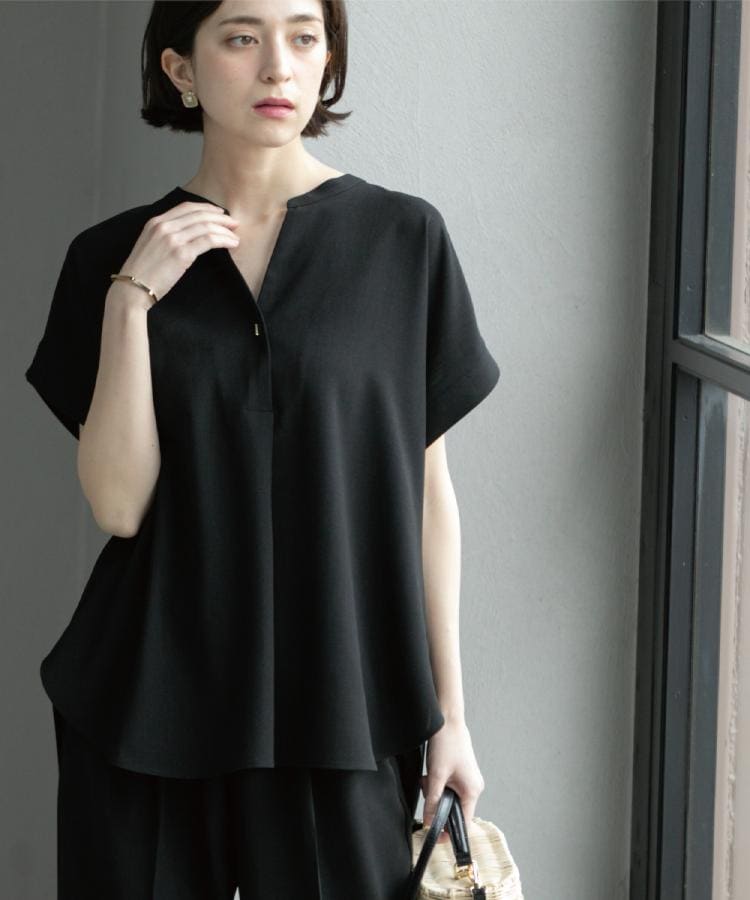 新品未使用⭐︎LAPEAU DEGEMボリュームスリーブシャーリングブラウス LA PEAU DE GEM】ボリュームスリーブシャーリングブラウス