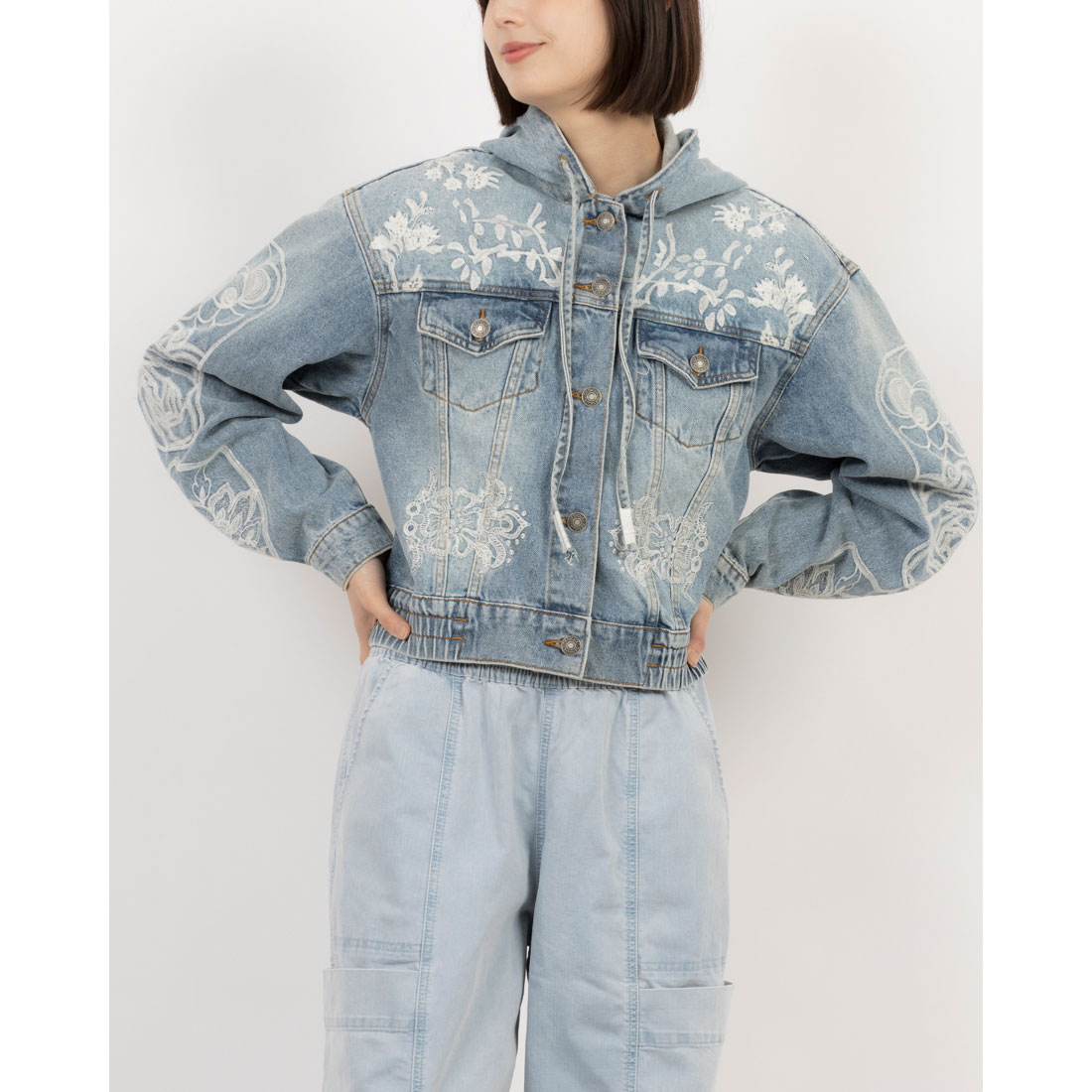 セール10%OFF】デシグアル Desigual デニムジャケットフード