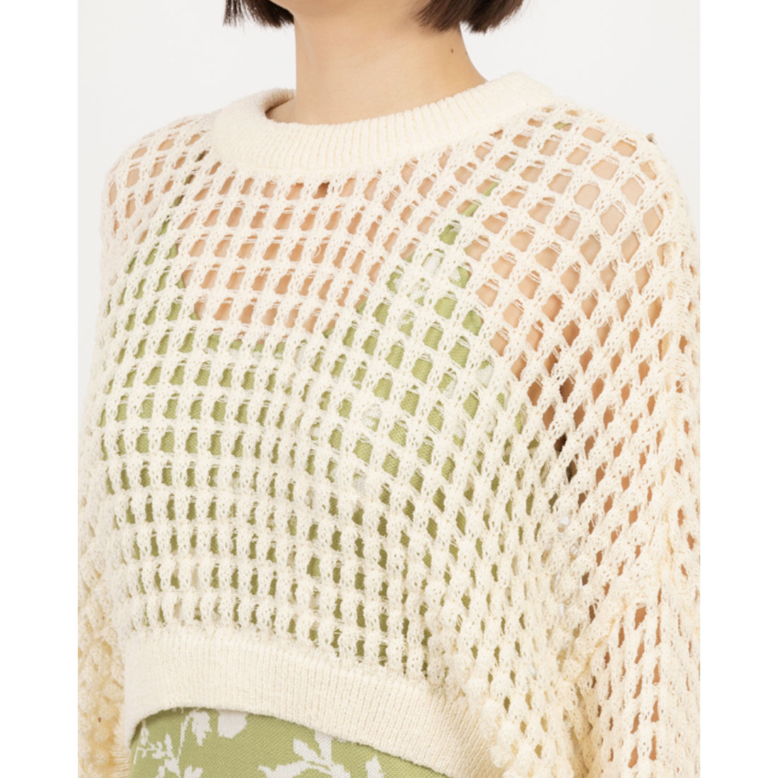 Desigual デシグアル ニットポンチョ ホワイト デシグアル Desigual 2in1ドレス(507971760) | デシグアル