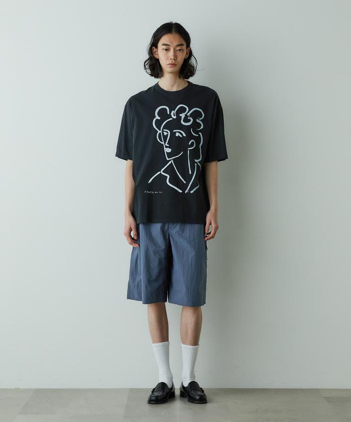 「HOTEL PALACE」オテルパラス アンリマティス アートグラフィックTシャツA HOTEL PALACE｣オテルパラス アンリマティス アートグラフィックT