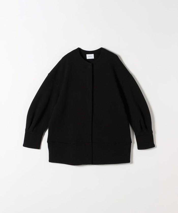 WEB限定】SHIPS any: ダブルジャージー ノーカラー コート 25SS WEB限定】SHIPS any: ダブルジャージー ノーカラー コート 25SS