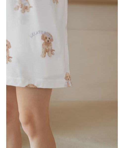 セール】【ラッピング済み】トイプードル柄ビッグTシャツ