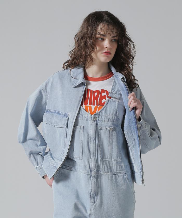国内発送【AVIREX】×UNIVERSAL OVERALL DENIM WORK JACKET AVIREX×UNIVERSAL OVERALL》DENIM WORK JACKET/アヴィレックス