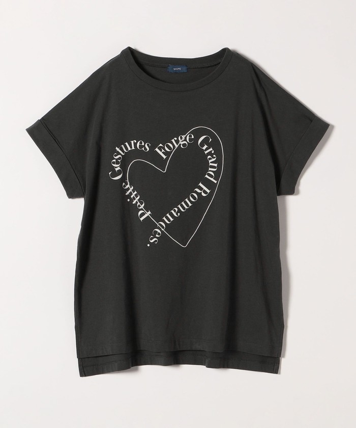 WEB限定】〈手洗い可能〉バリエーション ロゴ 刺繍 プリントTEE