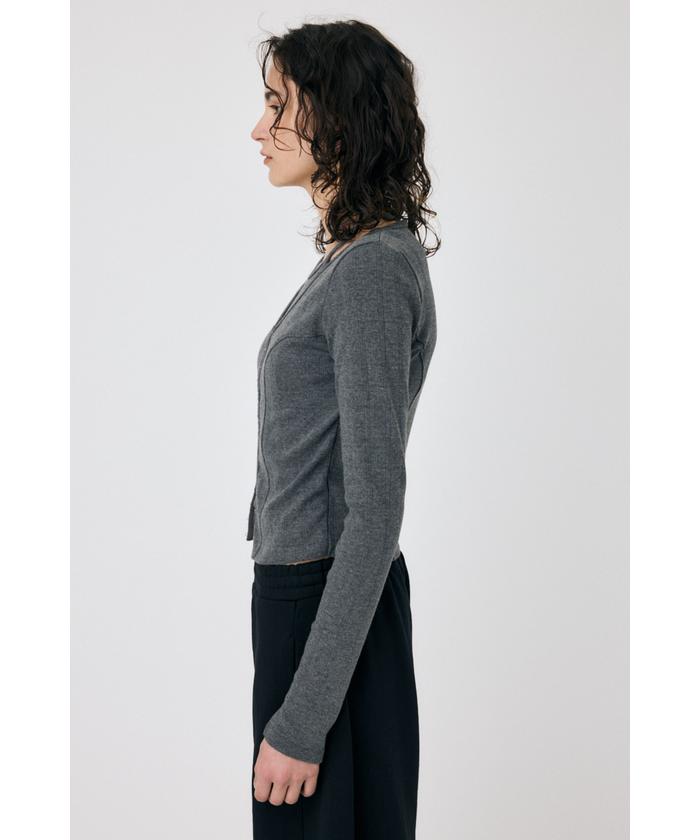 MOUSSY LAYERED 2WAY カーディガン MOUSSY | LAYERED 2WAY カーディガン (Tシャツ・カットソー(長袖