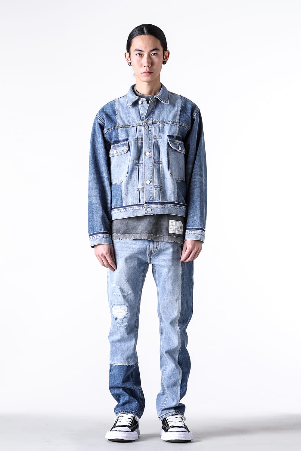 セール】イチロクキューイチ 1691 Asymmetrical Straight Denim