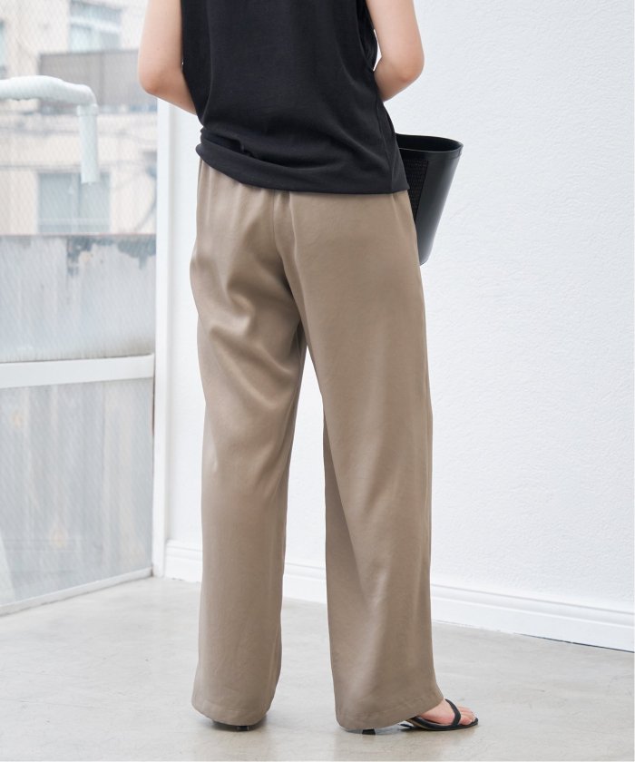 Steven Alan＞バックサテン ジョーゼット イージーパンツ