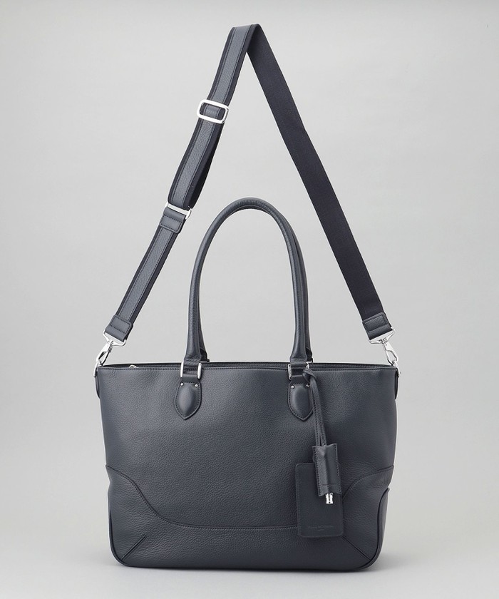 日本製【PELLE MORBIDA】シュリンクレザートートバッグ