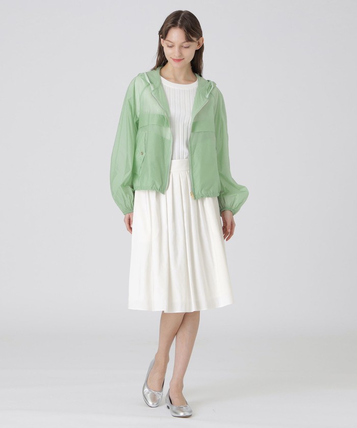 セール 44%OFF】シアーナイロンパフスリーブブルゾン(507944649