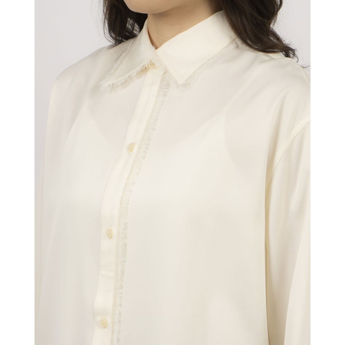 ブラウス シャツ CLANE W FACE FRINGE SHIRTS レディース CLANE ブラウス シャツ W FACE FRINGE SHIRTS レディース