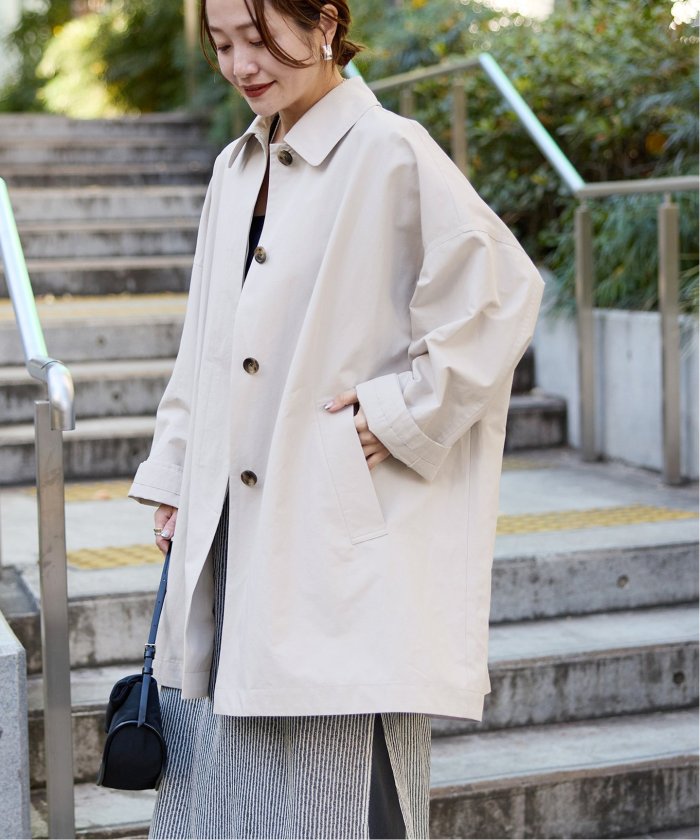 JOURNAL STANDARD コットンリネンワイドコート JOURNAL STANDARD ステンカラーコート コート コットンリネン