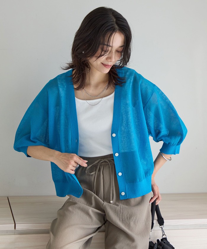 セール 40%OFF】シアーエアカーデ －ウォッシャブル－(508007126