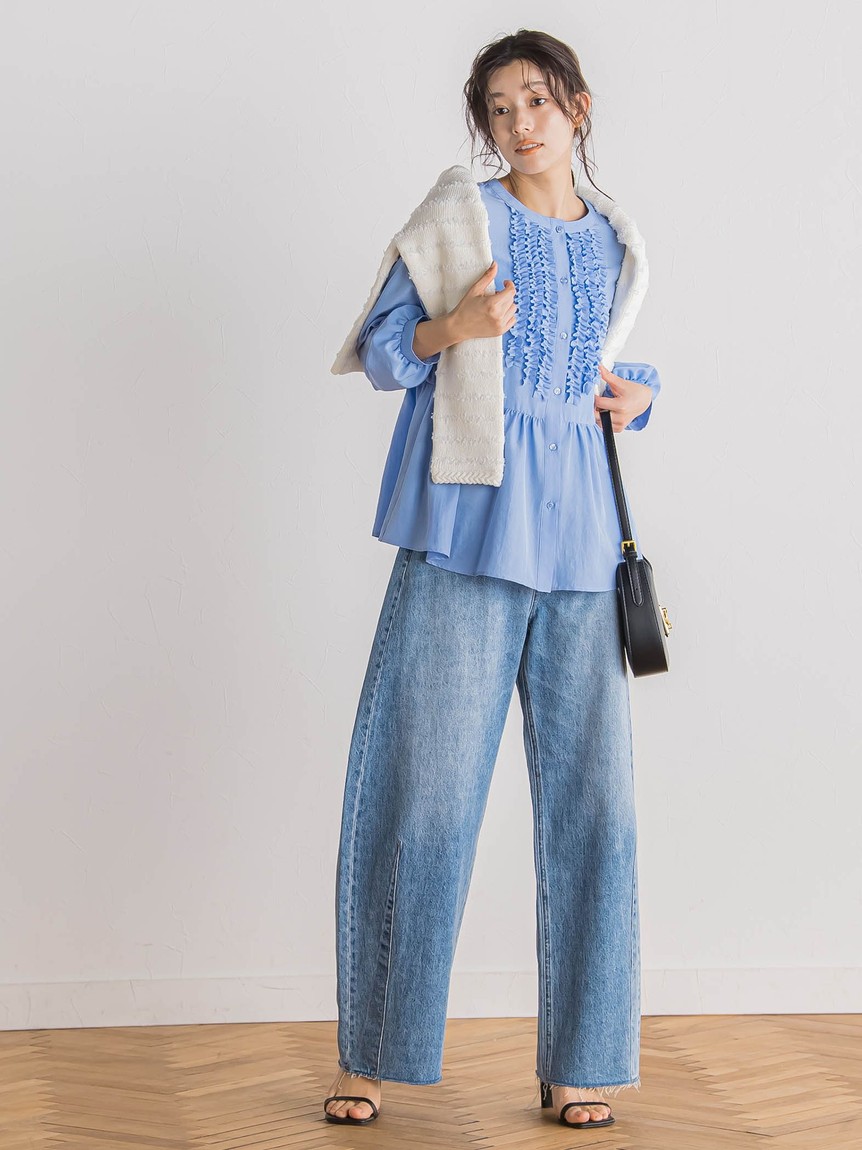 ドロワット ロートレアモン Droite lautreamont 【Droite lautreamont】デシンドットブラウス （ブラウン系） セール 50%OFF】ドロワット ロートレアモン Droite lautreamont