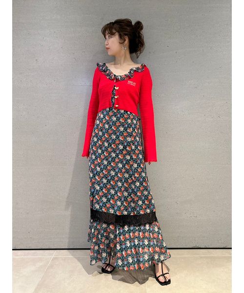 【LILY BROWN × ANNA SUI】バリエ柄ワンピース LILY BROWN × ANNA SUI】バリエ柄ワンピース(マキシ・ロング