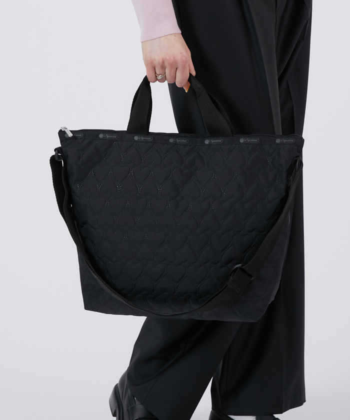 ■LeSportsac■DELUXE EASY CARRY TOTEブラックハートデボス DELUXE EASY CARRY TOTEブラックハートデボス(507957593