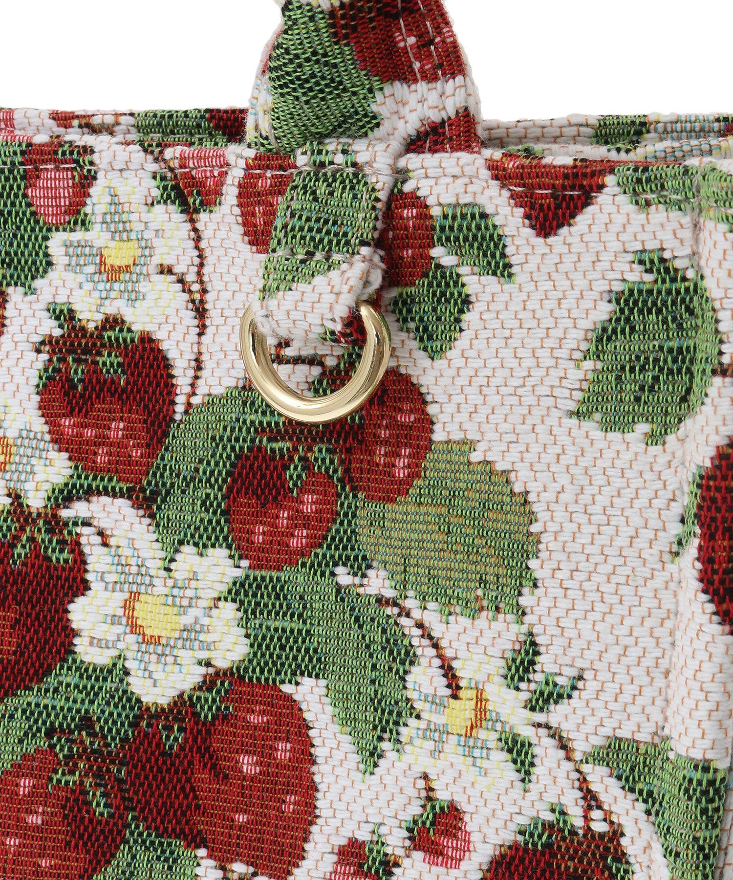 メゾン ド フルール Maison de FLEUR イチゴ柄ゴブランスクエア