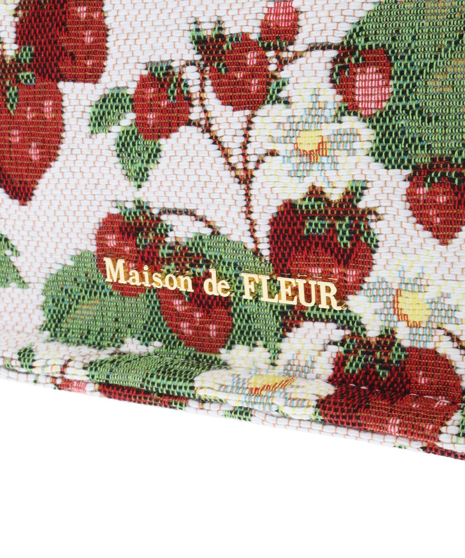 メゾン ド フルール Maison de FLEUR イチゴ柄ゴブランスクエア