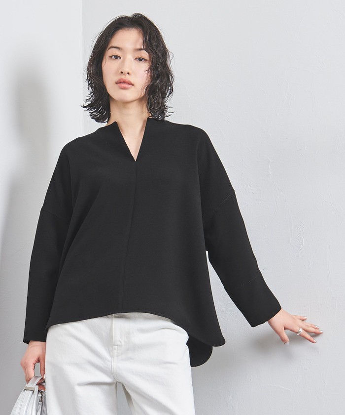 COMFY スリットノーカラー プルオーバー －吸水速乾 UVカット