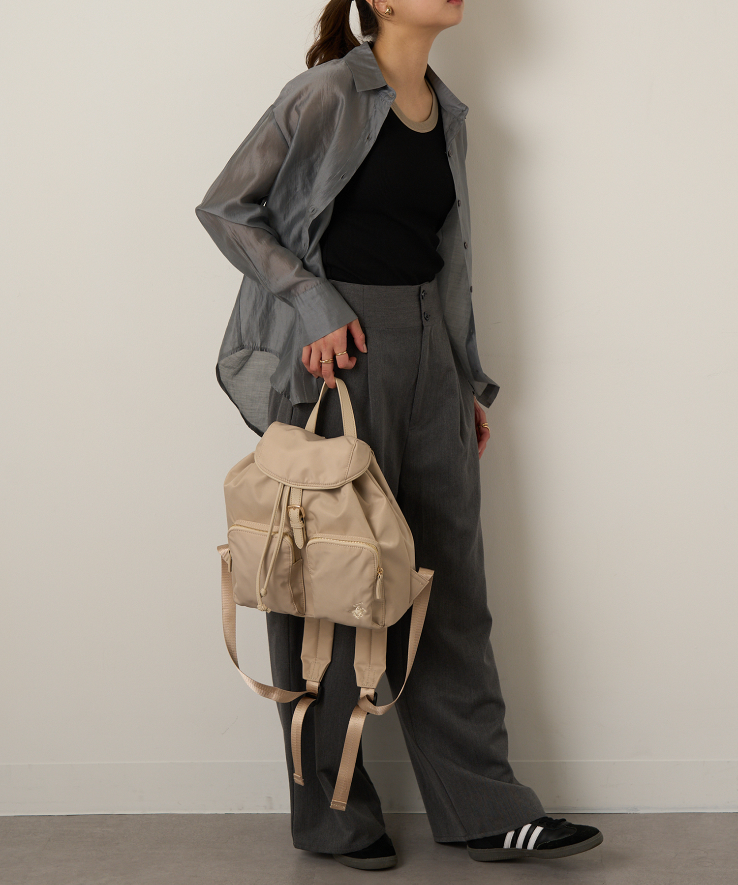 BEVERLY HILLS POLO CLUB ミニ バックパック BH4002 BEIGE BEVERLY HILLS POLO CLUB ミニ バックパック BH4002 BEIGE