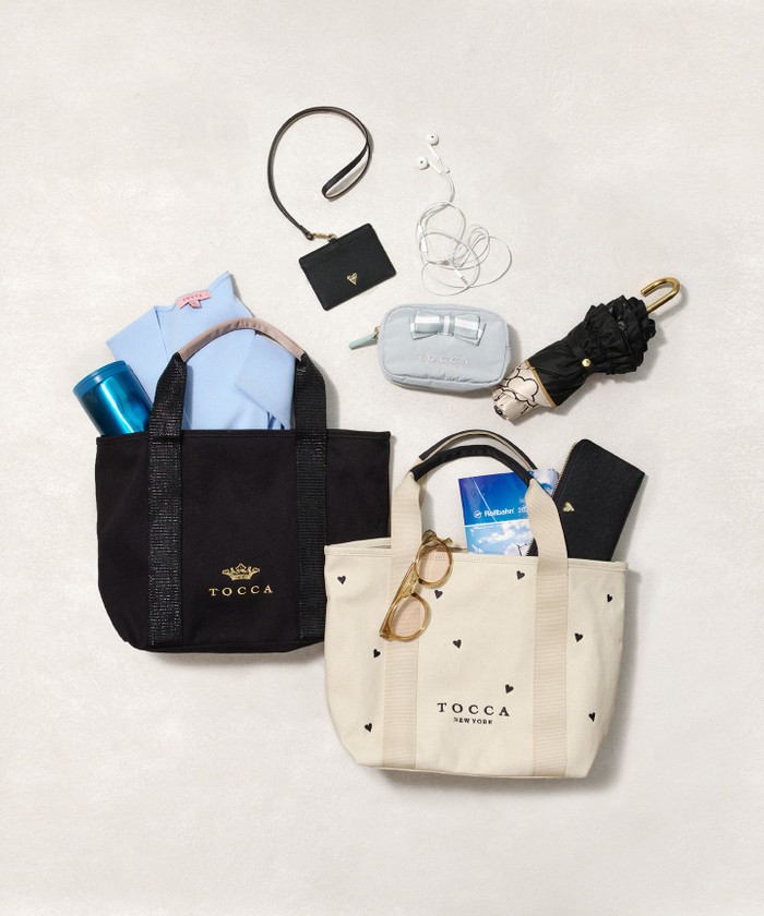【綺麗見えするデザイン♪】トッカ トートバッグ TOCCA トートバッグ LUCKY SHOWER CANVASTOTE キャンバス
