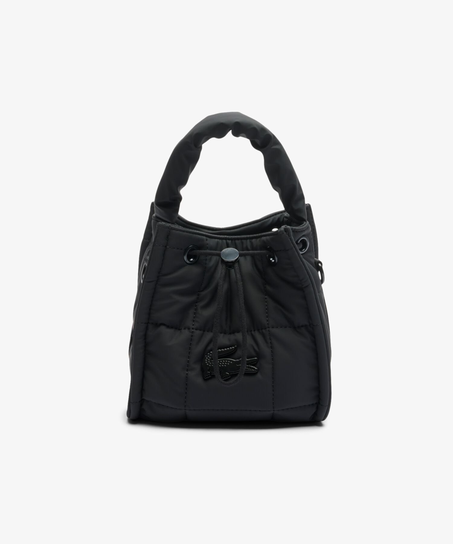 LACOSTE】ナイリアキルティングバケットショルダーバッグ