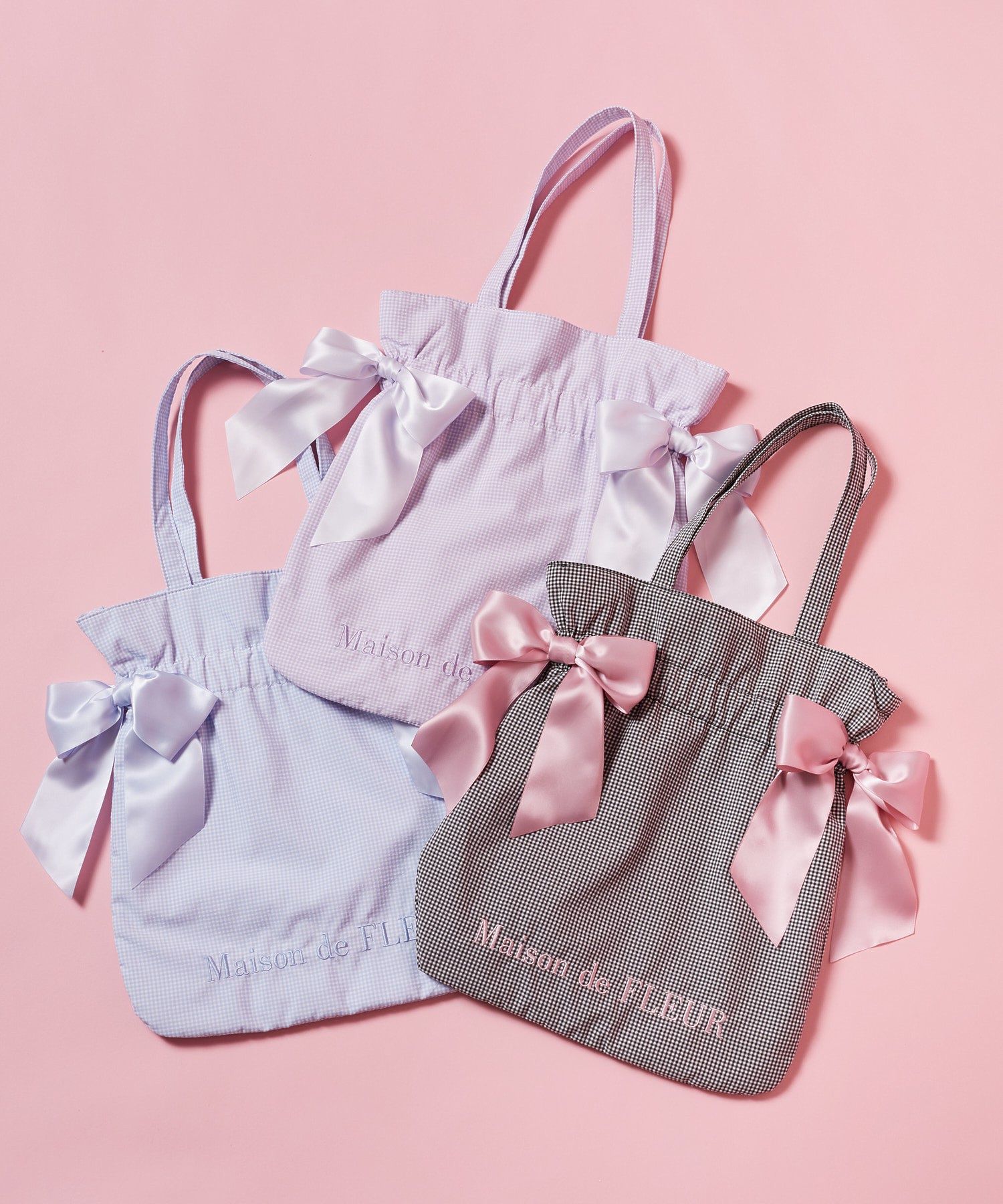 メゾン ド フルール Maison de FLEUR ギンガムチェックダブル