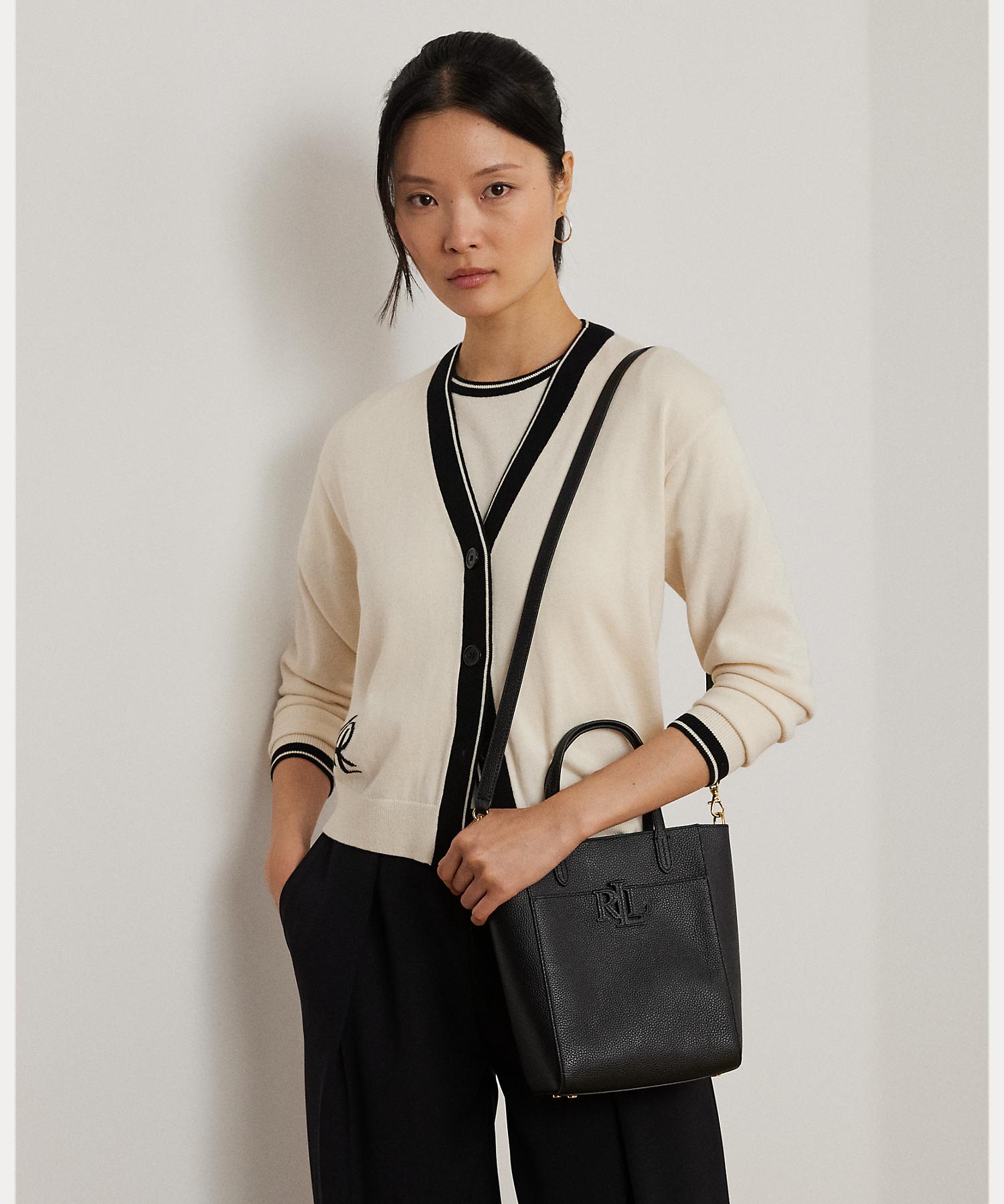 LAUREN RALPH LAUREN☆Cameryn トップハンドルバッグ♪送料込 ペブルド レザー スモール Cameryn トート バッグ(508017643
