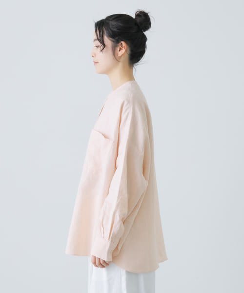 新品◯かぐれ　リネンWポケットワイドシャツ リネンWポケットワイドシャツ(507933746) | かぐれ(KAGURE) - d