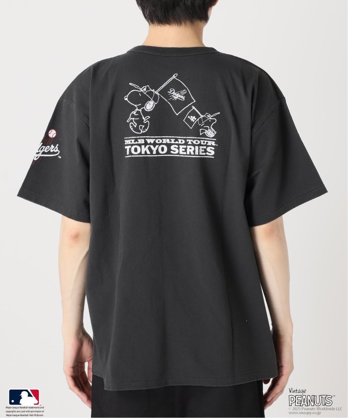 PEANUTS 別注 MLB開幕戦 ベースボールプリント　Tシャツ JOURNAL STANDARD relume｜PEANUTS 別注 MLB開幕戦 ベースボール