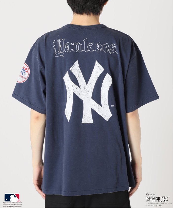 PEANUTS 別注 MLB開幕戦 ベースボール プリントTシャツ