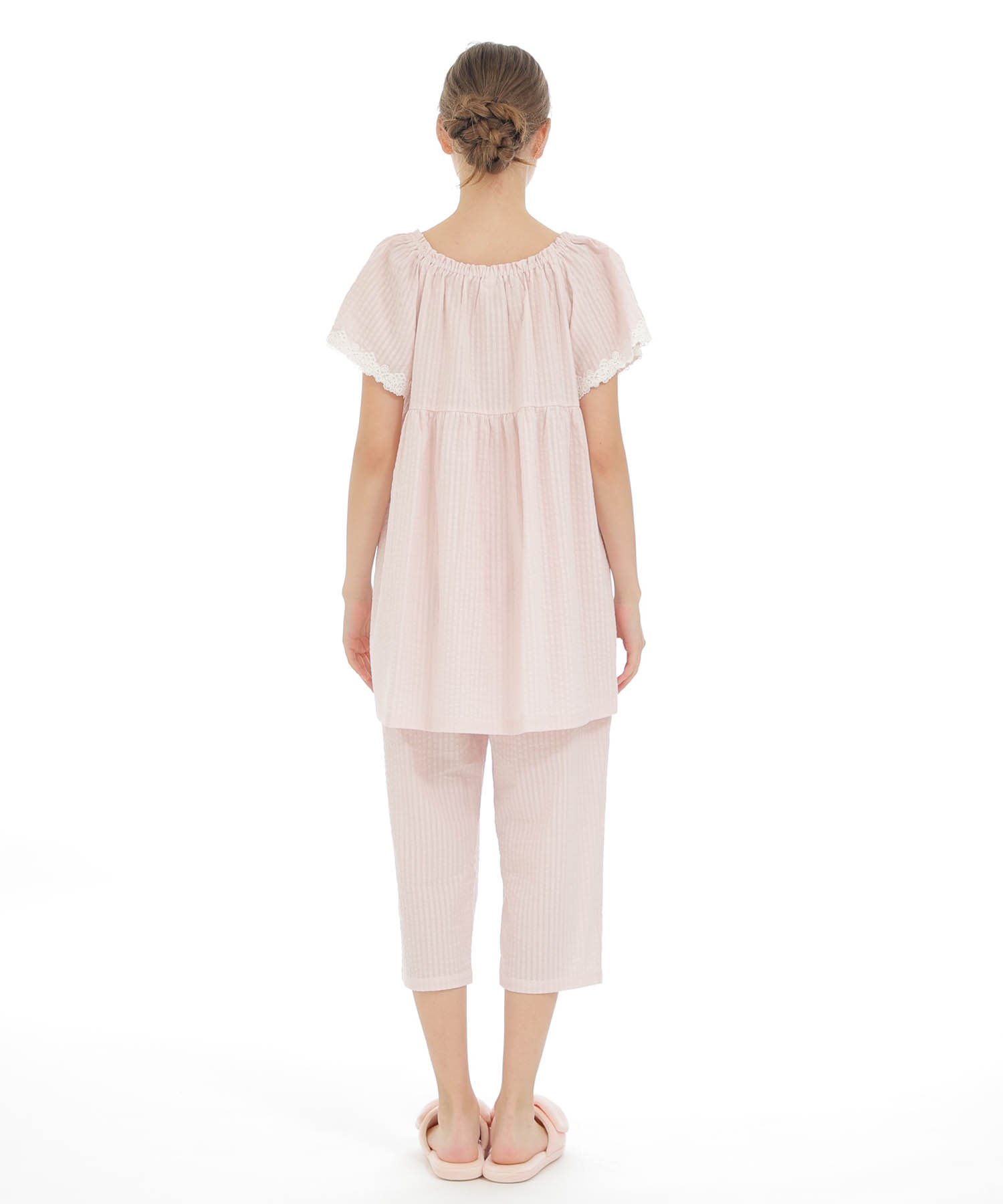 セール 30%OFF】ナルエー Narue コットンサッカーレーシー
