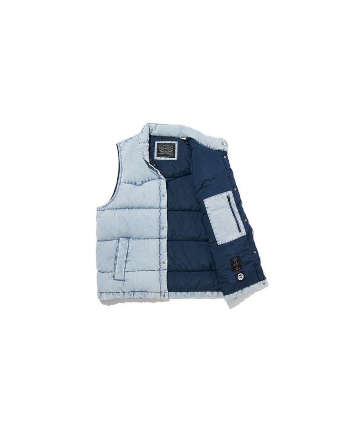 セール 50%OFF】ウエスタン ダウンベスト ブルー MARION セール 50%OFF】ウエスタン ダウンベスト ブルー MARION