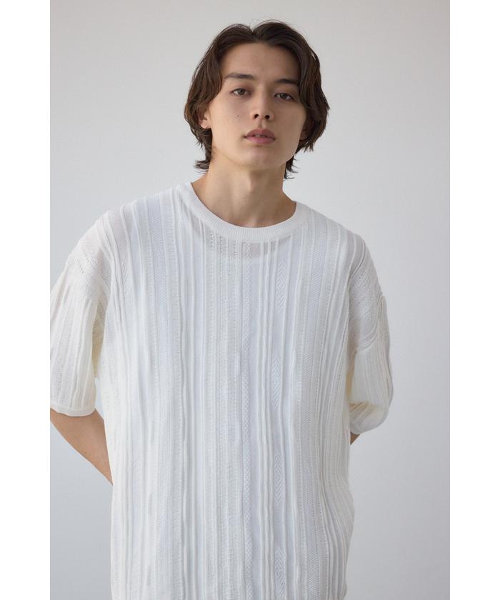 HYEON アップルパイニット グレー 半袖 セール 30%OFF】クージー半袖ニット(508024269) | アズールバイ