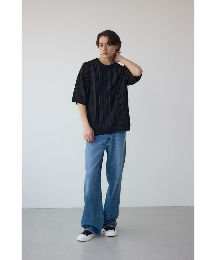 HYEON アップルパイニット グレー 半袖 楽天市場】夏祭 【Classic Half-Zip Knit Pullover】 メンズ