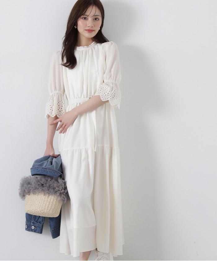 み*読様 プロポーションボディドレッシング レース　ロングワンピース・ドレス 2wayレースワンピース | PROPORTION BODY DRESSING