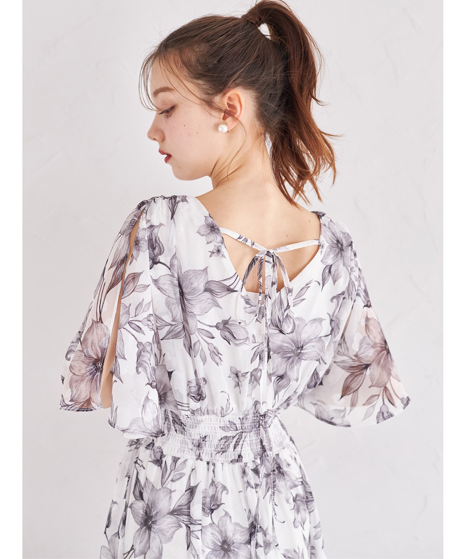 トッコクローゼット tocco closet 後ろリボン付きスリット