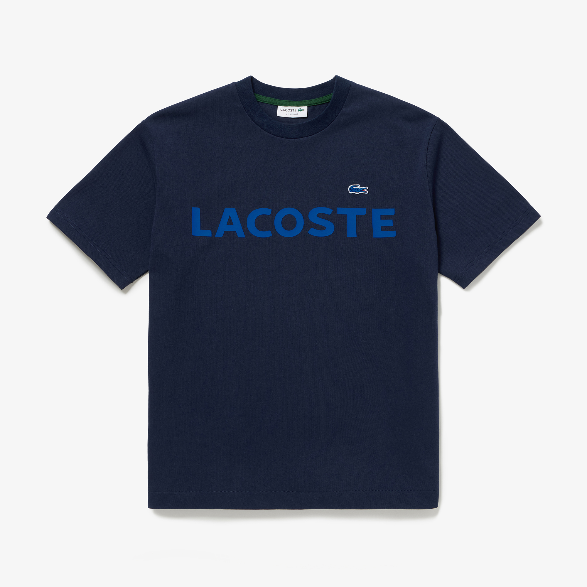 【ラコステ】ヘビーウェイト ブランドネーム ロゴ Tシャツ LACOSTE tシャツ ヘビーウェイトブランドネーム ラバープリント