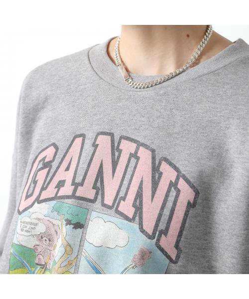 【関税込み】GANNI スウェットシャツ GANNI ガニー スウェットシャツ Isoli Raglan Strawberry