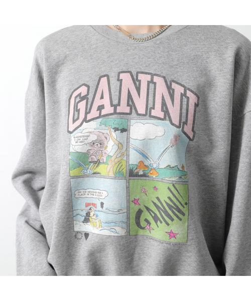 セール】ガニー GANNI GANNI スウェットシャツ T4284 ISOLI BD