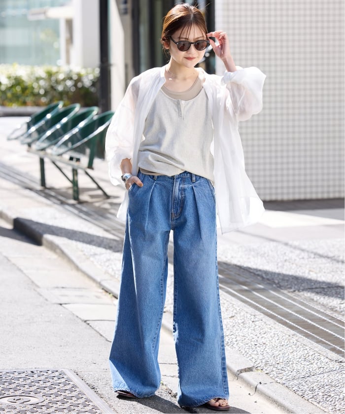 SLOBE IENA ラミースキッパーシャツ　ホワイト スローブ イエナ SLOBE IENA 《追加》ラミースキッパーシャツ
