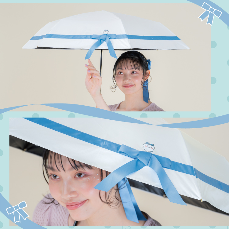 ちいかわ ハチワレ 折りたたみ日傘 ほめられリボン　mini 51rTjete8zL._AC_SY200_QL15_.jpg