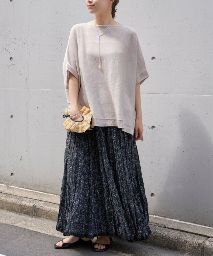 美品◎IENA イエナ　コットンギマポンチョ　プルオーバー　ニット セール 30%OFF】《一部店舗・WEB限定/追加3》コットンギマ