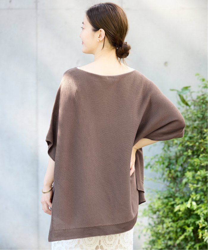 美品◎IENA イエナ　コットンギマポンチョ　プルオーバー　ニット IENA（イエナ）の「コットンギマ ポンチョプルオーバー（ニット