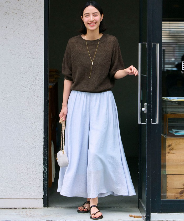 セール 30%OFF】【杏さん着用】ピュアリネン パフスリーブ