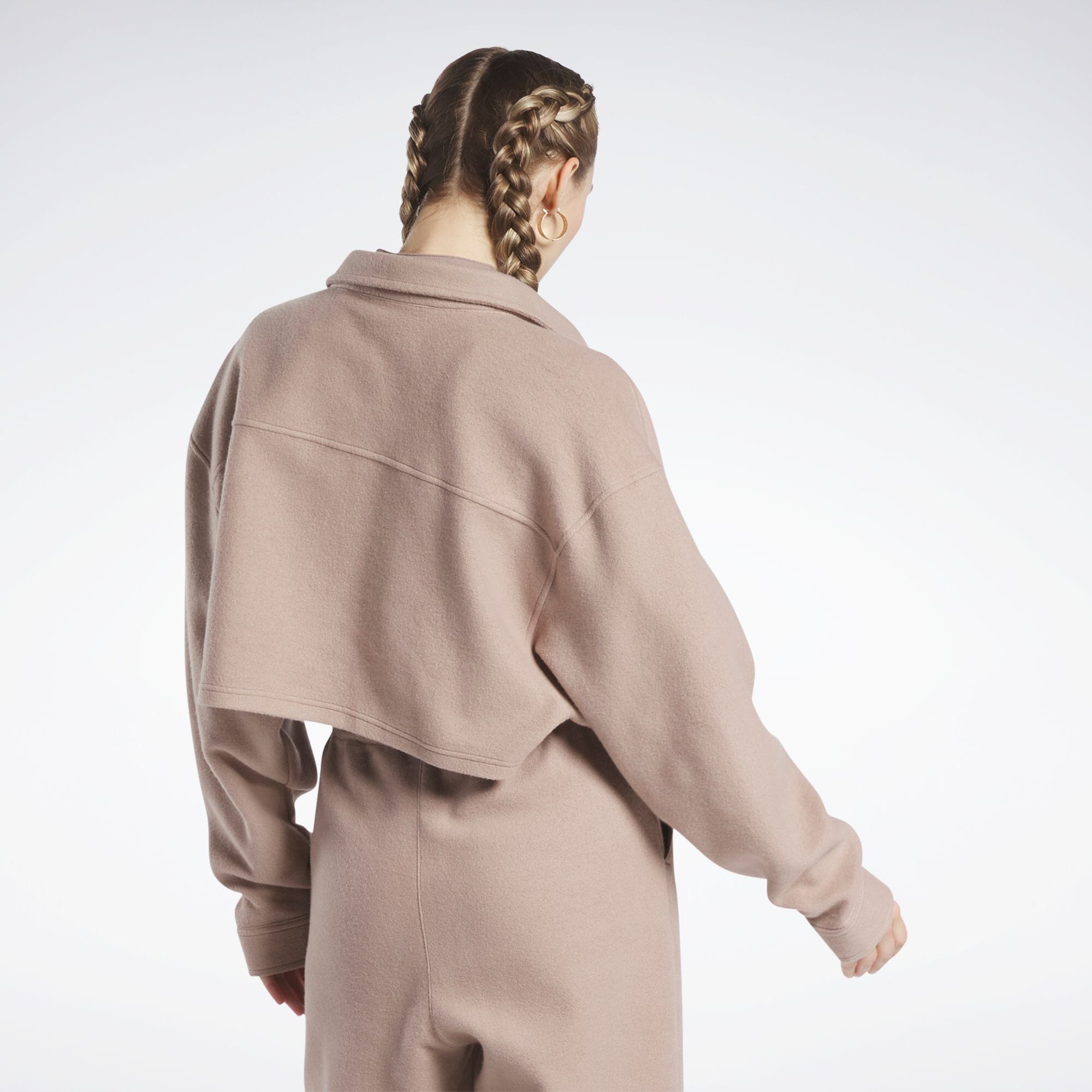 カーディガン フリース レイヤー スウェット / CL WDE FLEECE LAYER SWEAT レディース Reebok カーディガン フリース レイヤー スウェット / CL WDE