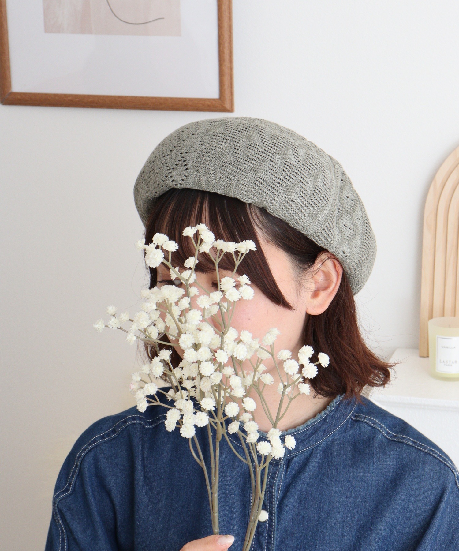 入荷なう センスオブグレース SENSE OF GRACE パッチワーク風 サーモ 帽子